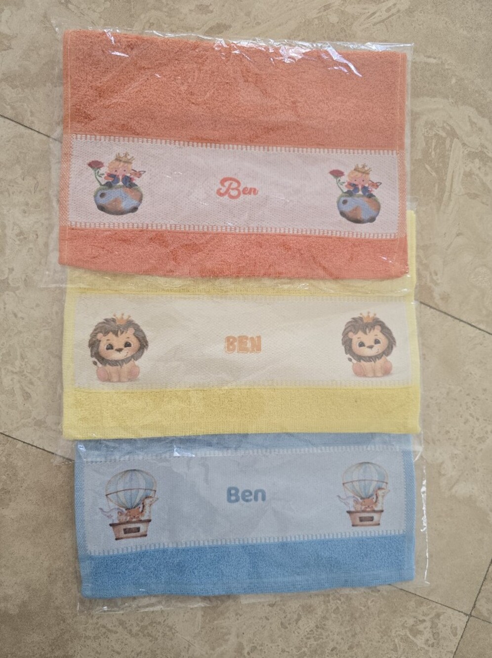 Kids Set Towels - Good To School Name BEN